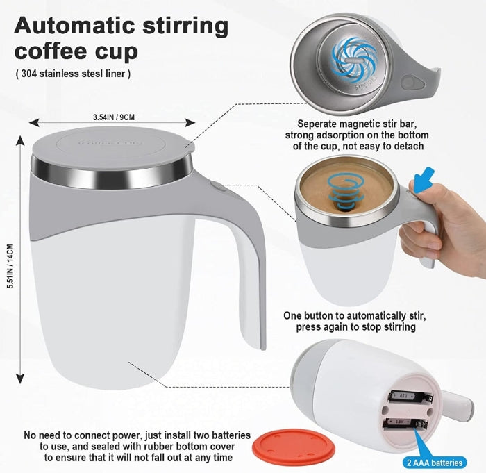 BrewBlender Pro™ Automatic Mixing Mug