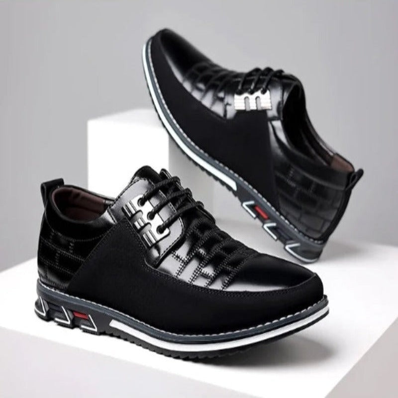 Men's Casual Leather Lace Shoes