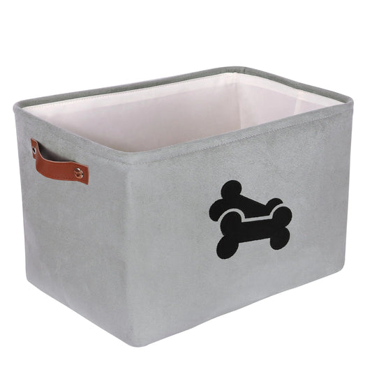 Soft Velvet Collapsible Toy Bin