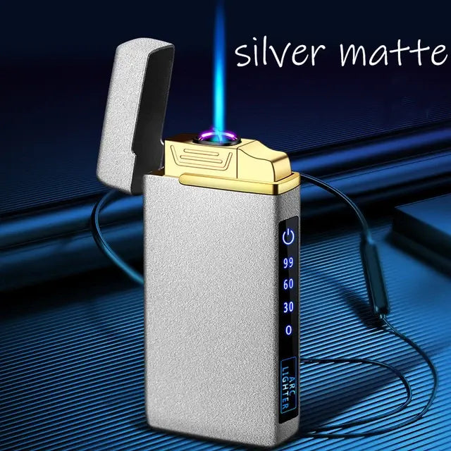 Dual Arc Windproof Rechargeable Butane Lighter