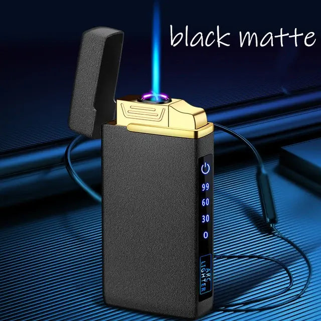 Dual Arc Windproof Rechargeable Butane Lighter