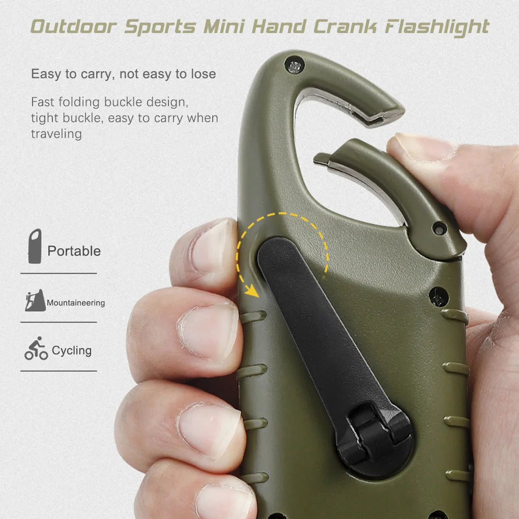 Hand Crank Solar Powered Rechargeable Survival Light
