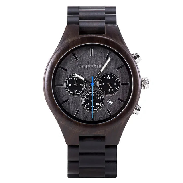 2025 Bobo Bird Ebony Wood Watch
