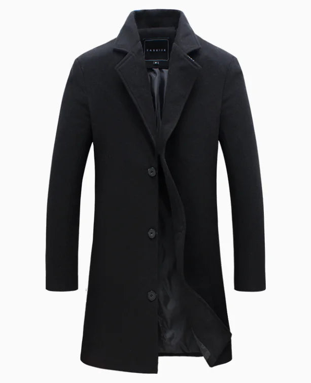 MetroStyle Men’s Woolen Coat