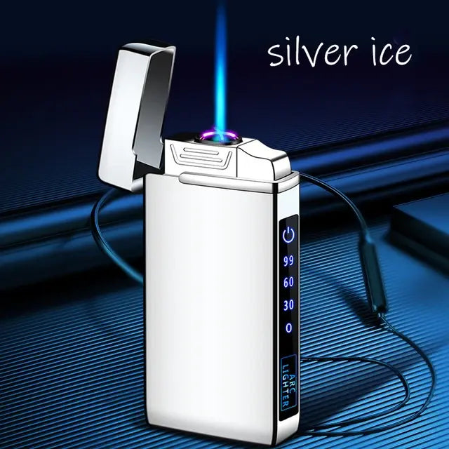 Dual Arc Windproof Rechargeable Butane Lighter