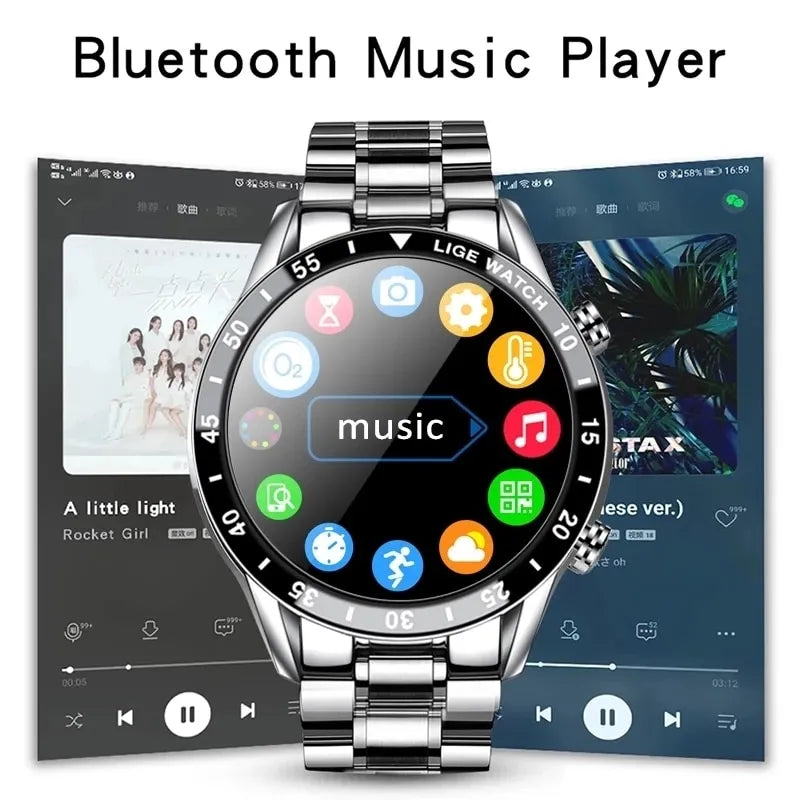 Smart Touch Screen Waterproof Watch