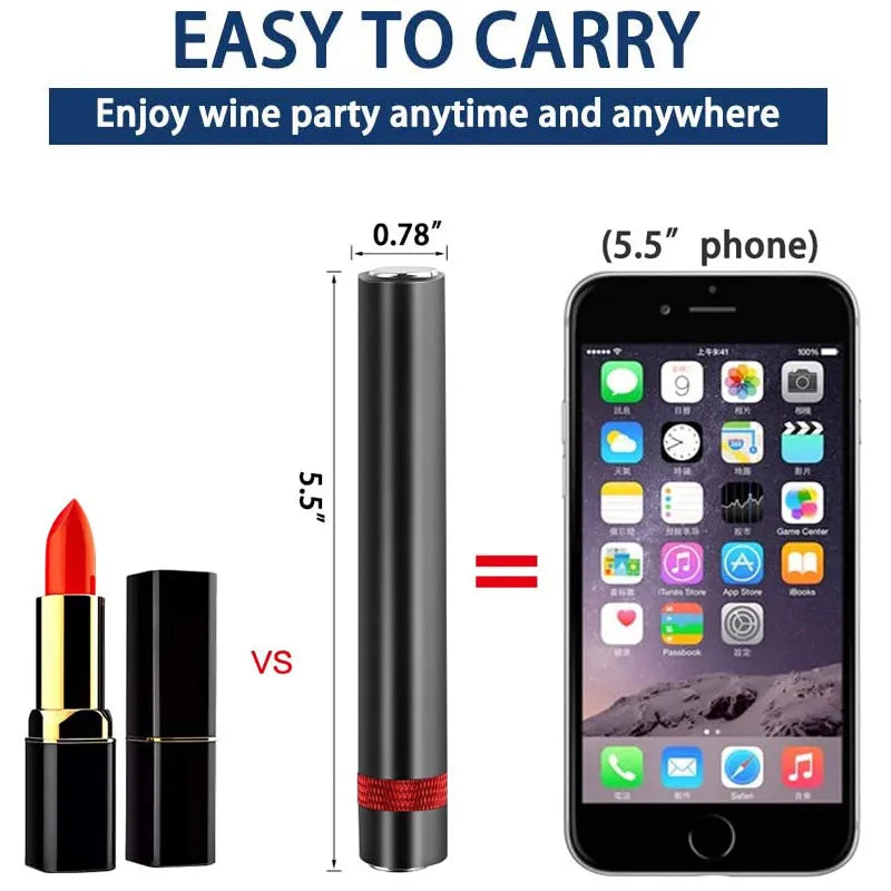 Portable Wine Opener with Accessories