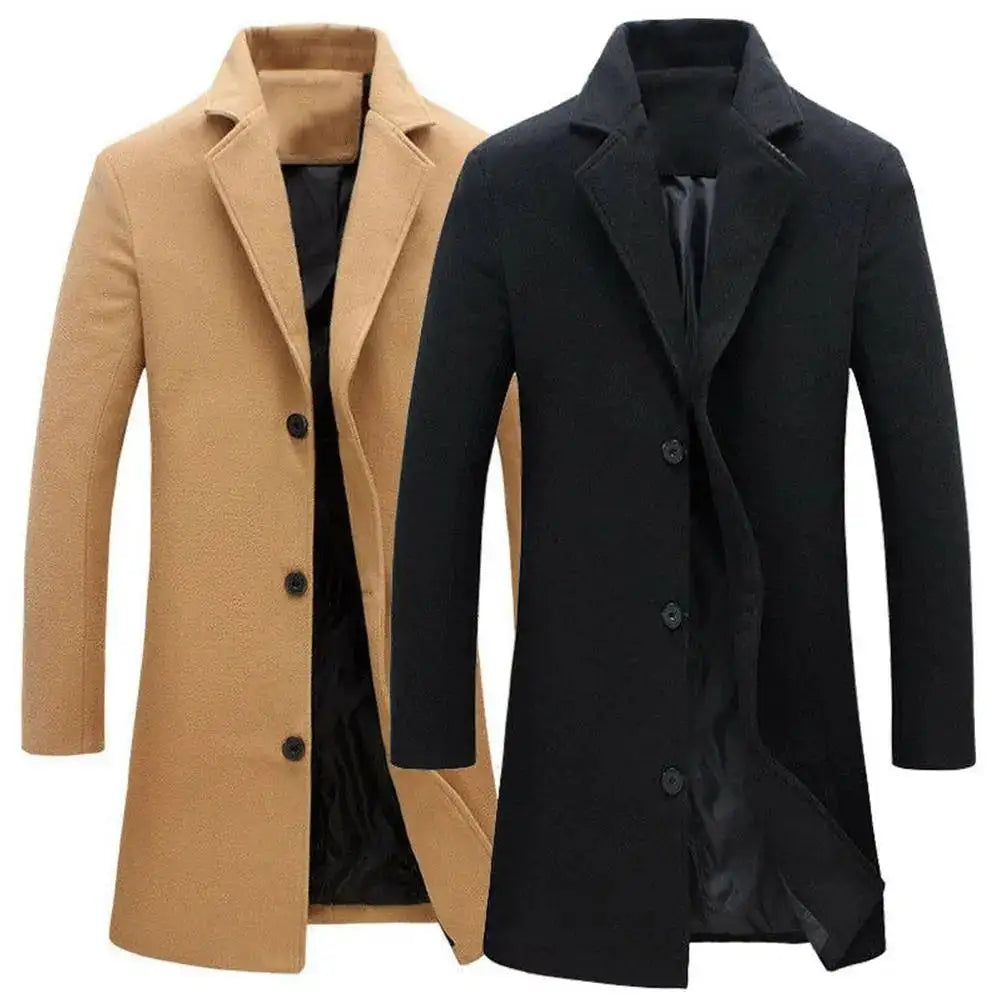 MetroStyle Men’s Woolen Coat