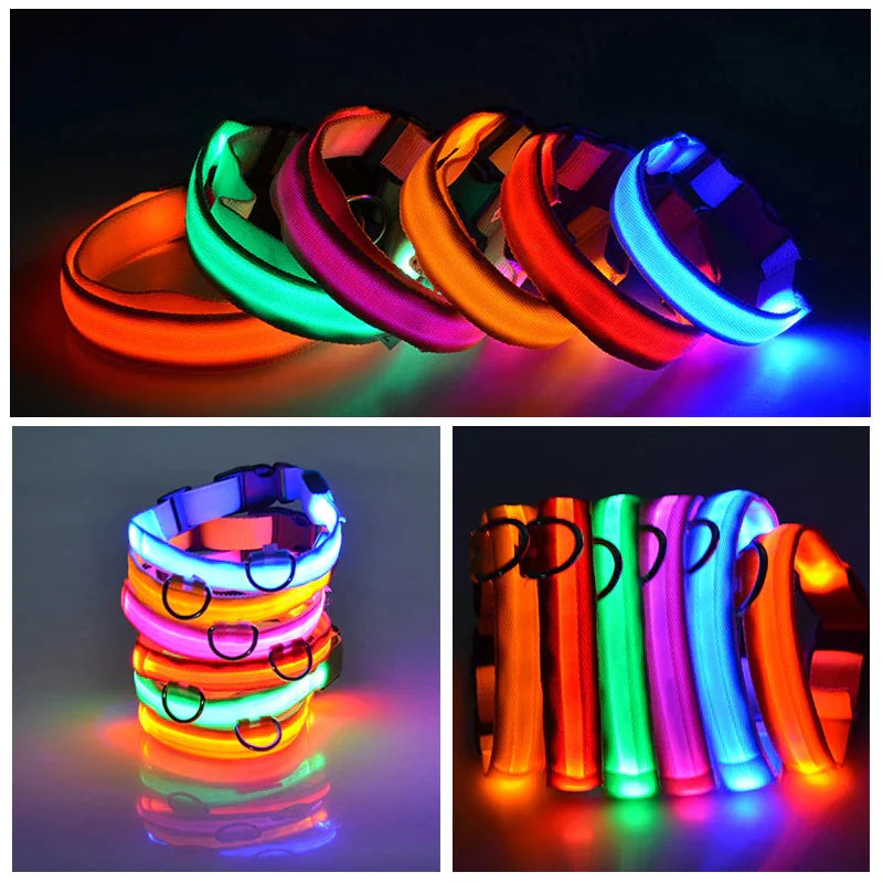 LED Adjustable Flashing Dog Collar
