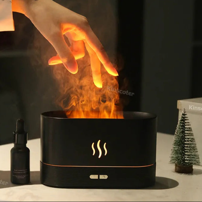 Aroma LED Oil Flame Lamp Diffusor