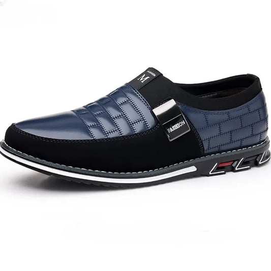 Men's Casual Leather Slip-On Shoes
