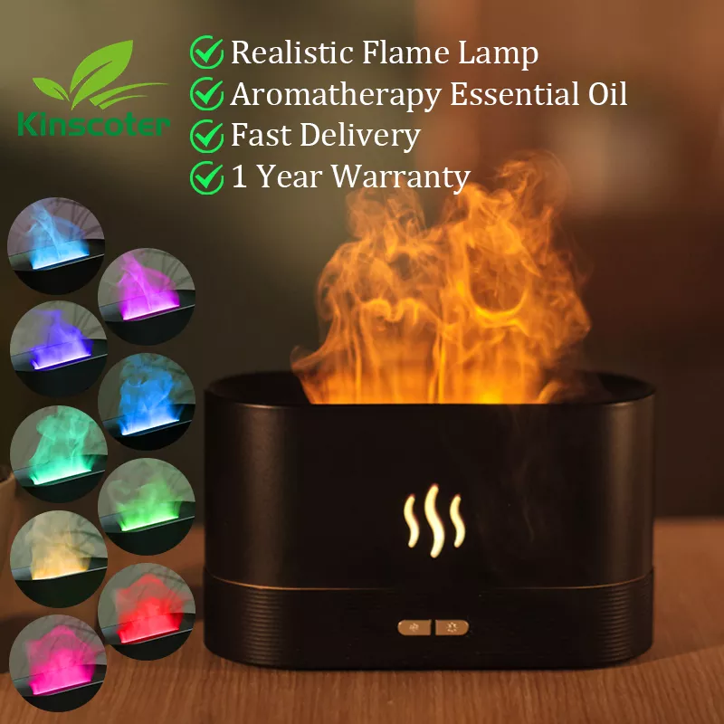 Aroma LED Oil Flame Lamp Diffusor