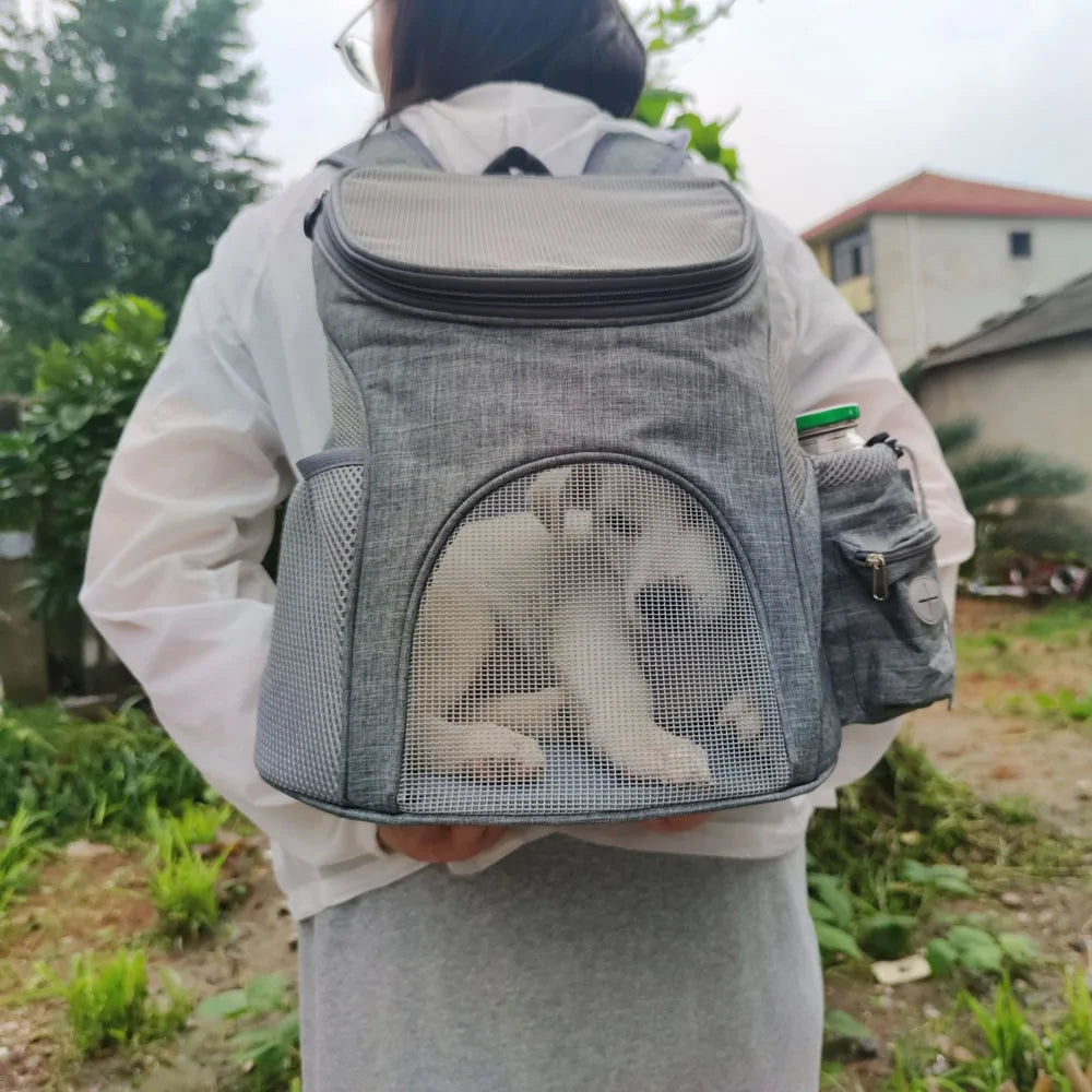 Portable Mesh Dog Carry Bag
