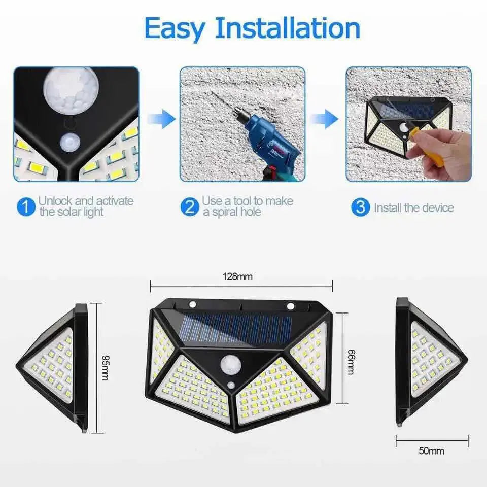 Outdoor Solar Motion Sensor Wall Lights
