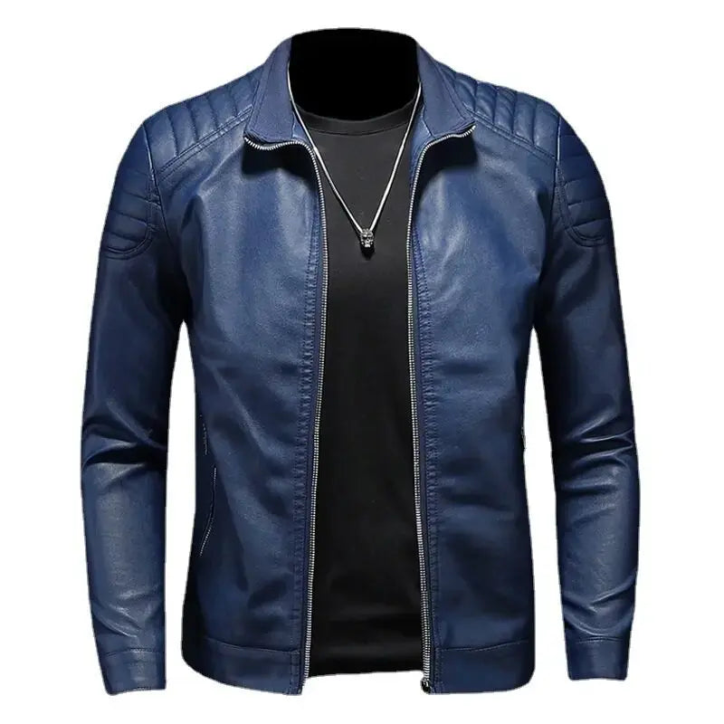 Men's MetroEdge Casual Leather Jacket