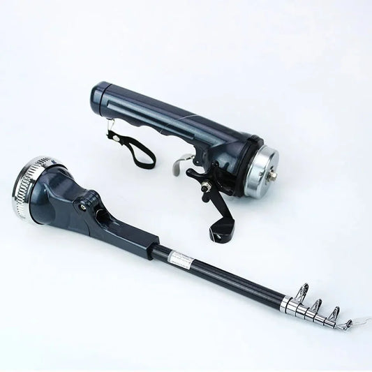 Foldable Fishing Rod with Built-in Reel