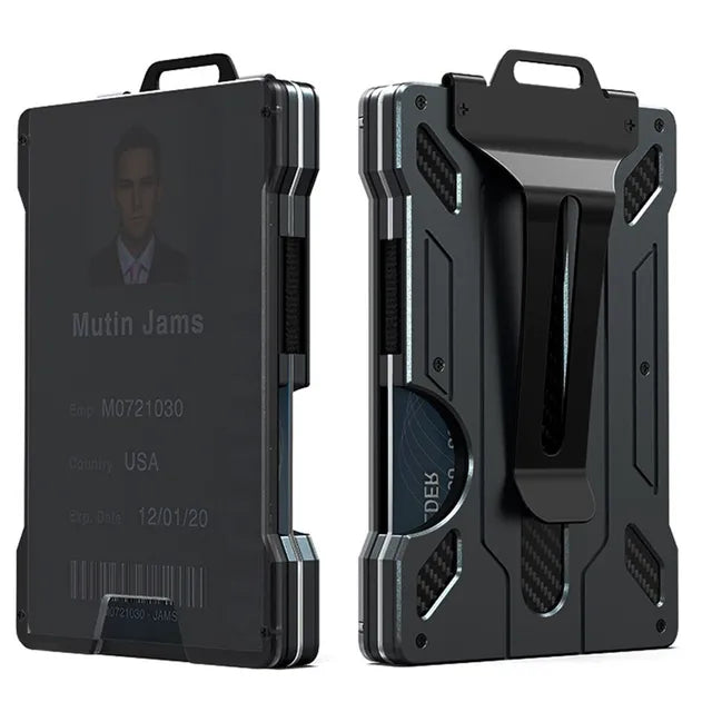 Men's Tactical Aluminum Mini Magic Wallet