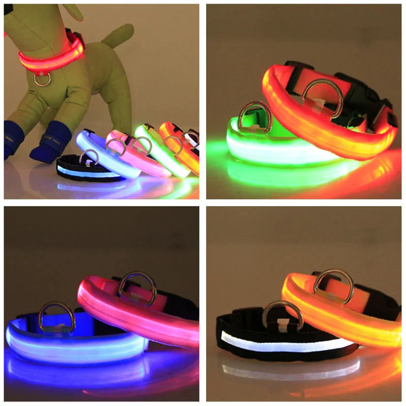 LED Adjustable Flashing Dog Collar