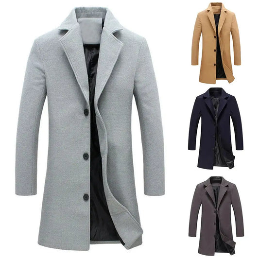 MetroStyle Men’s Woolen Coat