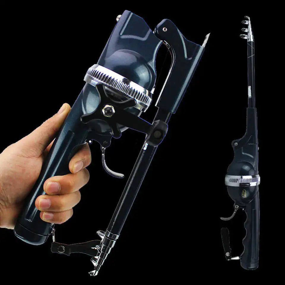 Foldable Fishing Rod with Built-in Reel