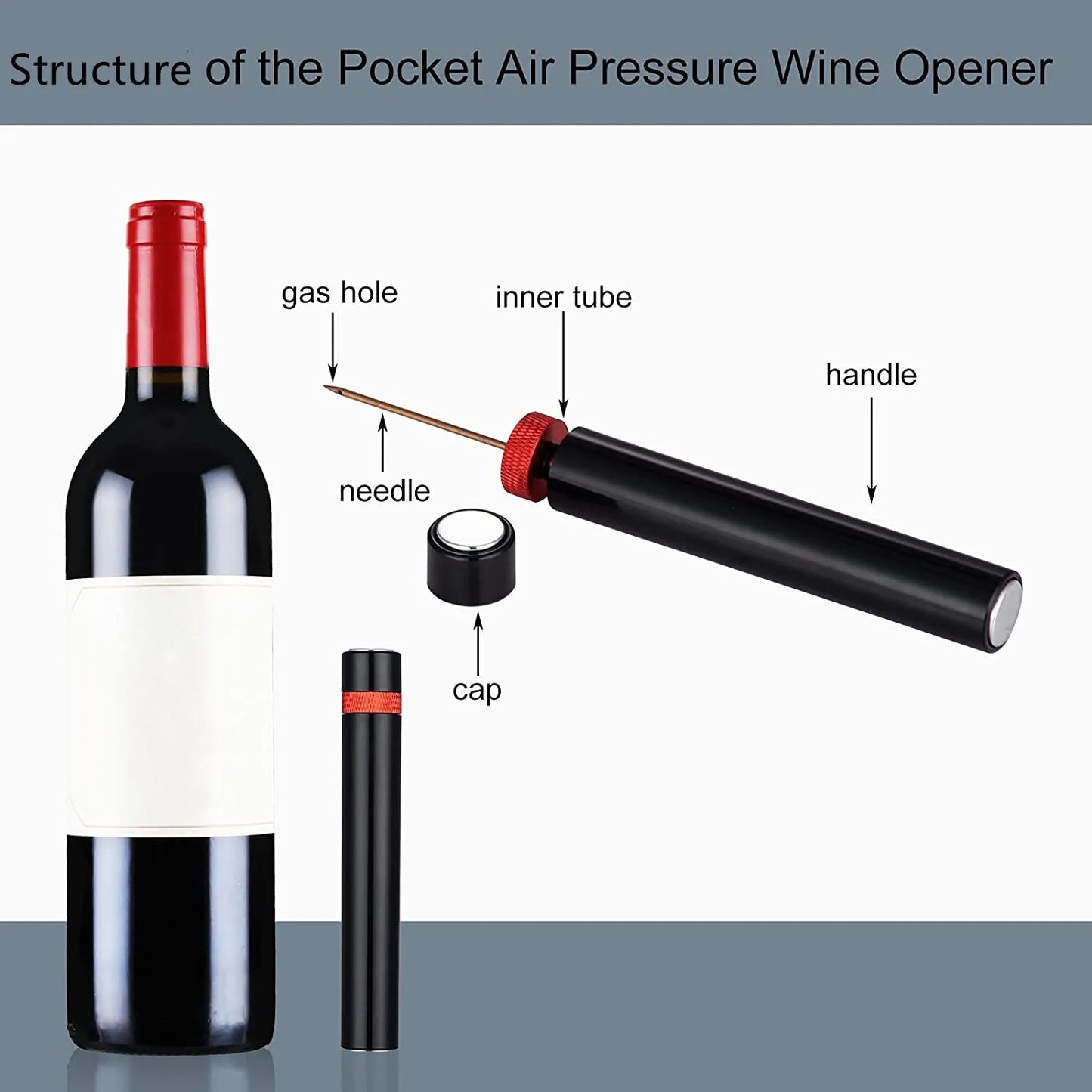 Portable Wine Opener with Accessories