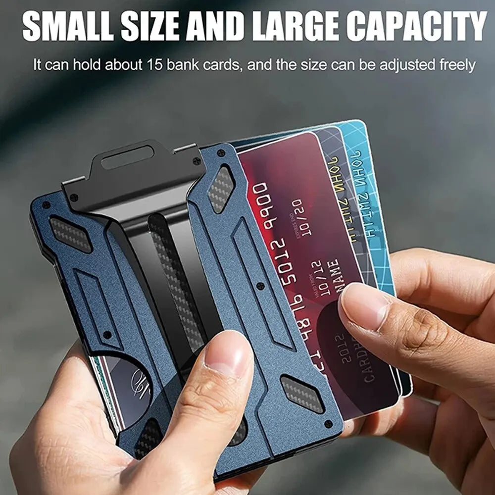 Men's Tactical Aluminum Mini Magic Wallet
