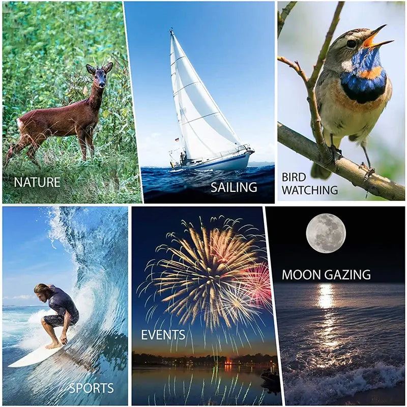 HD Long Range Binoculars With Tripod Phone Clip