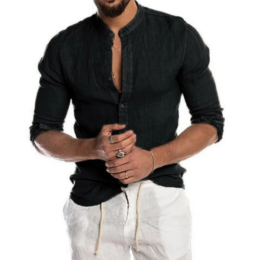 Men's Long-Sleeved Casual Summer Shirt