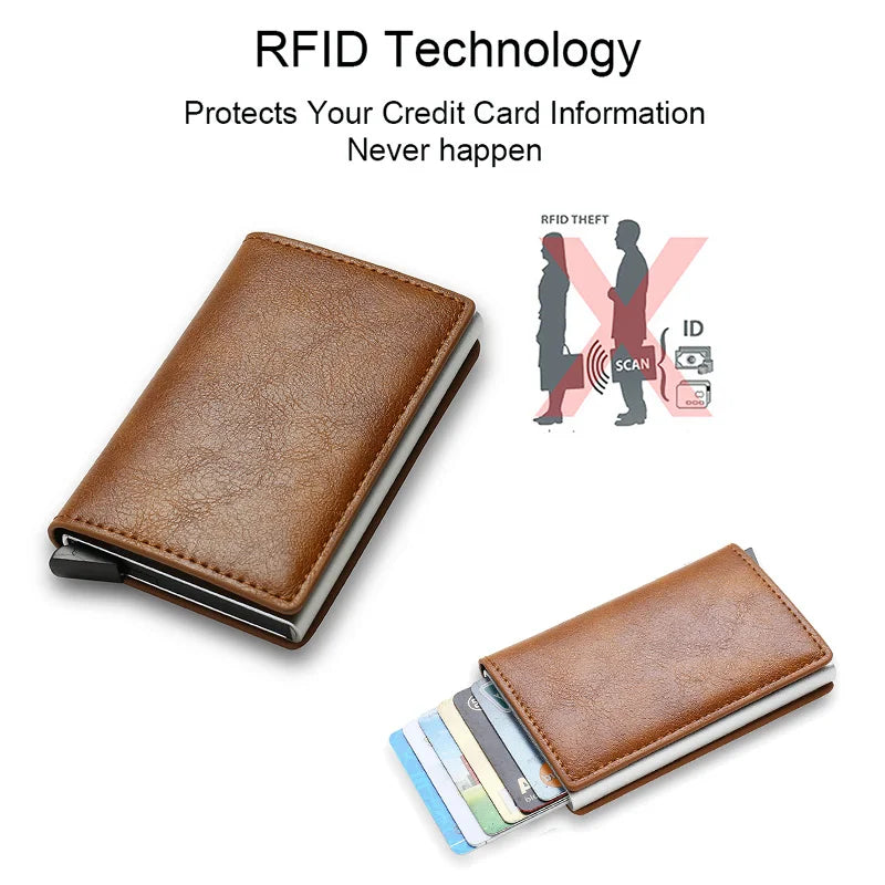 Carbon Fiber RFID Slim Mini Wallet