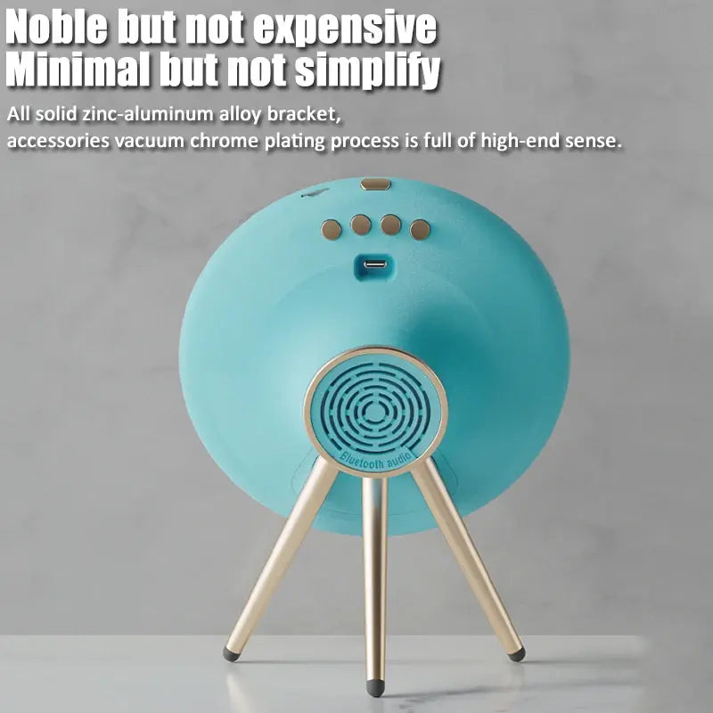 Bluetooth Mirror Speaker with LED Night Light