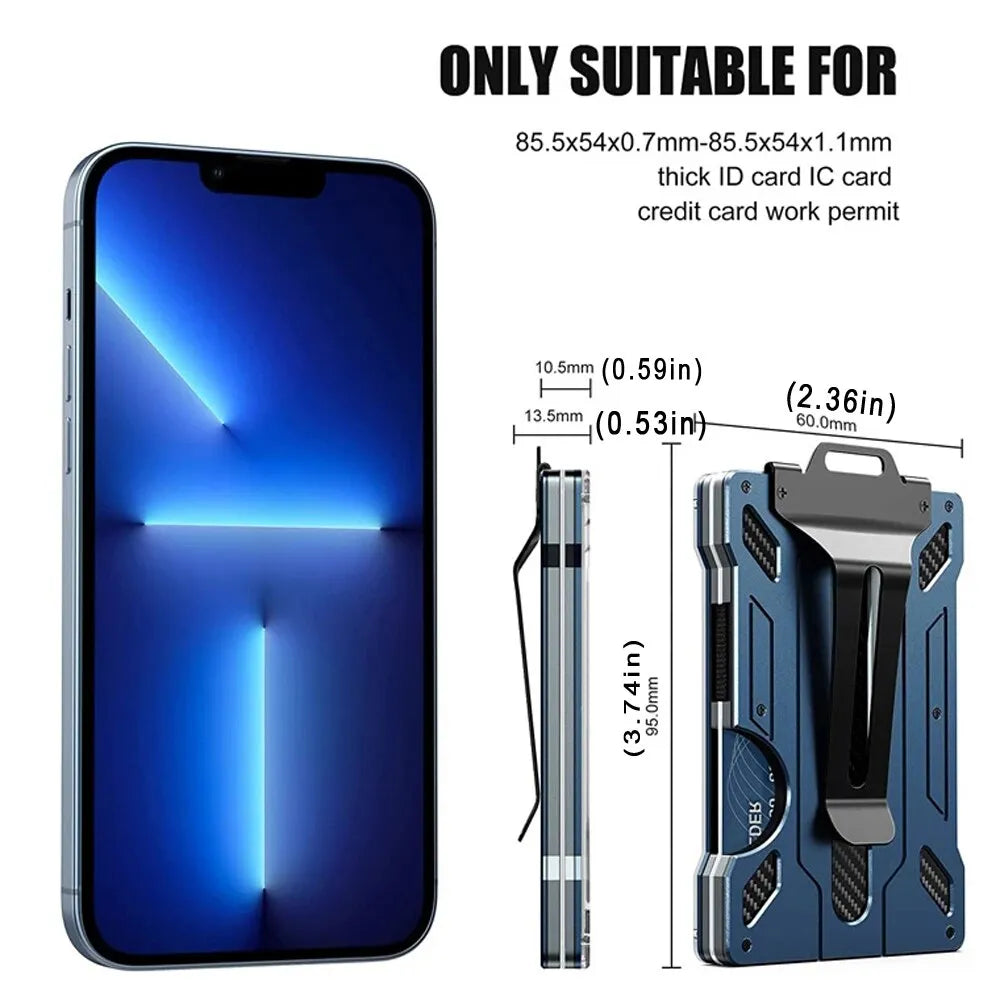 Men's Tactical Aluminum Mini Magic Wallet
