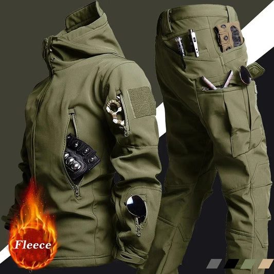 Men's Tactical Outdoor Waterproof Jacket & Pants