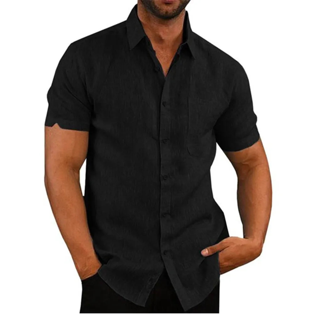 Men's Cotton Linen Summer Shirt