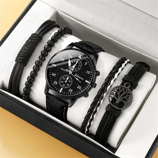 Men's Watch & Band Gift Set