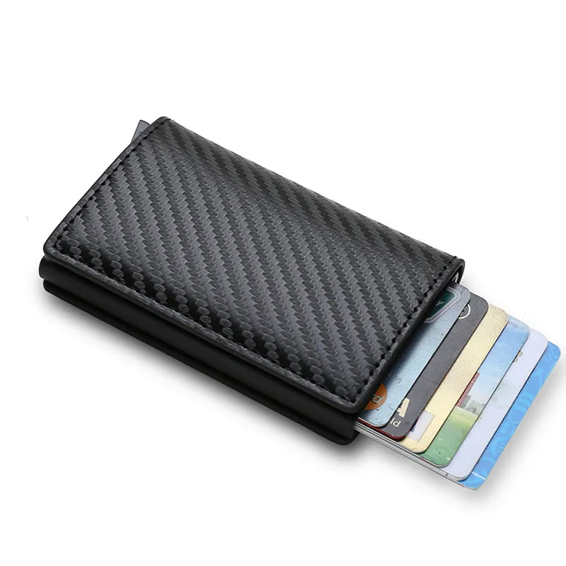 Carbon Fiber RFID Slim Mini Wallet