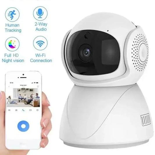 Wireless 1080P 64GB Security Camera with Google Alexa