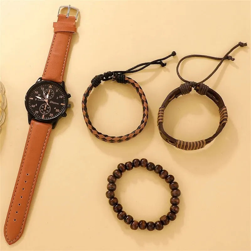 Men's Watch & Band Gift Set