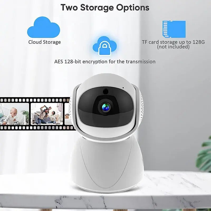 Wireless 1080P 64GB Security Camera with Google Alexa